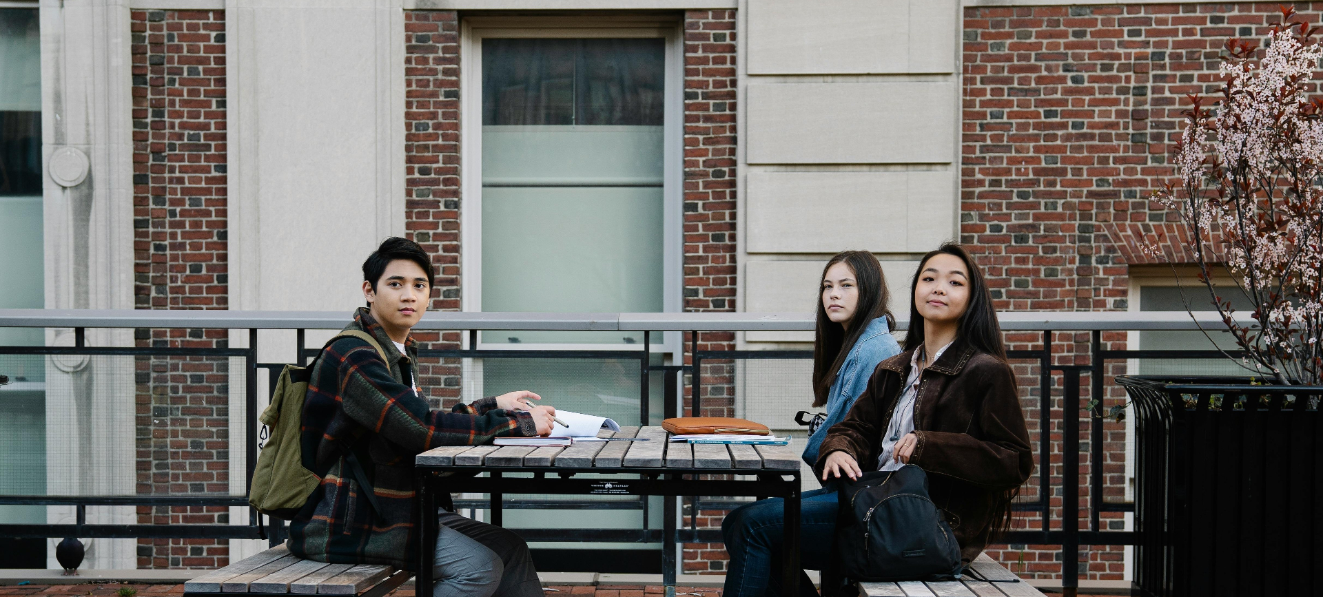 International students chatting